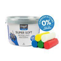 Pâte à modeler super soft seau 1750g 5 couleurs - Image principale
