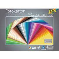 Assortiment 50 feuilles carton 25x35cm 300g 50 coloris - Folia