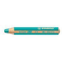 Etui carton 18 crayons couleurs assorties gros module Woody + 1 taille crayons en plastique gros module + 1 pi - Image 5