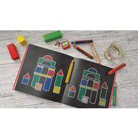 Etui carton 18 crayons couleurs assorties gros module Woody + 1 taille crayons en plastique gros module + 1 pi - Image 3