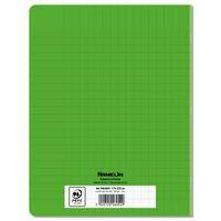 Cahier agrafé 17 x 22 cm 96p séyès 70g PP vert thumbnail image 2