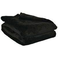 Lot de 5 plaids microflanelle microfibre 130 x 170 cm Noir - Image principale