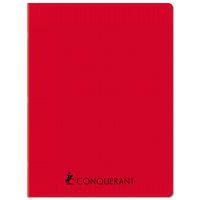 Cahier agrafé 24 x 32 cm 96p séyès 70g PP rouge - Image principale