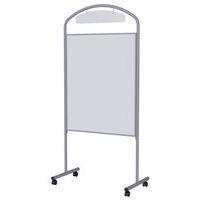 Présentoir tôle laquée cadre métal  sur roulettes - Image principale