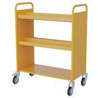 Chariot à livres 4 bacs CD DVD double face jaune 1018 - Image principale