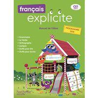 Francais explicite CE1 - livre de l'eleve - ed. 2019 - Image principale