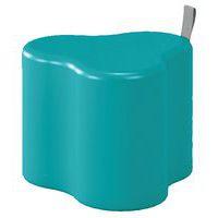 Pouf trèfle LudiKid H. 30 cm  turquoise 6099-Manutan Expert - Image principale