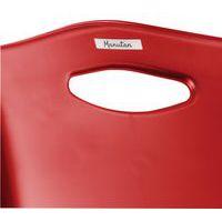 Chaise coques plastique rouges struct noire Ek wo - Image 3