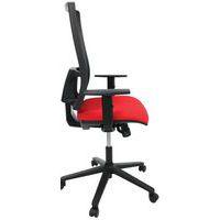 Fauteuil Office dossier résille assise tissu coloris rouge thumbnail image 7