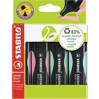 Pochette x 4 surligneurs STABILO GREEN BOSS Pastel - Image principale