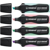 Pochette x 4 surligneurs STABILO GREEN BOSS Pastel - Image 3