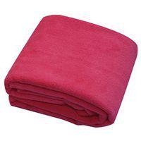 Lot 10 serviettes de toilette microfibre 50 x 90 cm Fuchsia - Image principale
