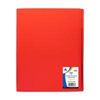 Reliure plastique 100 volets transparents A4 - Rouge - Image principale
