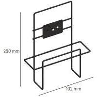 Support additionnel pour porte brochures A4 en acier noir - Manutan - Image 3