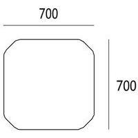 Table Géométra carrée 70x70 cm - Manutan Expert thumbnail image 2