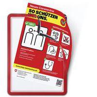 2 pochettes cadre Magneto dos magnétique A4 Rouge - Image 3