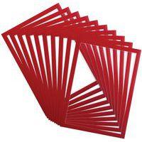 Lot de 10 Cadre d'affichage Magneto PRO Memo rouge thumbnail image 5