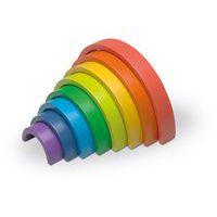 Blocs construction bois arc-en-ciel