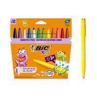 Etui 12 feutres grosse pointe Visacolor - Bic