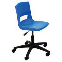 Chaise technique sur roulettes coque polypropylène - Postura+