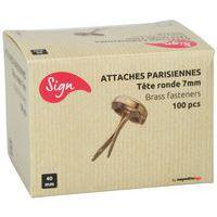 Attaches parisiennes laiton 40 mm - Image 3