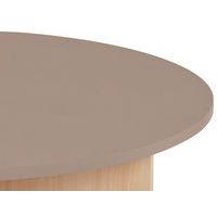 Table basse range-poufs Diabolo Ø 100 cm Taupe/Hêtre thumbnail image 4