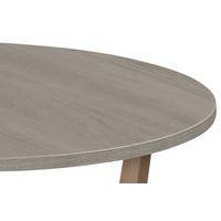 Table basse Zélos Ø 80 cm 2 plateaux hêtre/chêne foncé thumbnail image 2