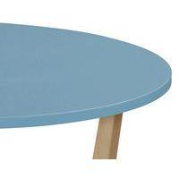Table basse Zélos Ø 80 cm 2 plateaux hêtre/bleu thumbnail image 2