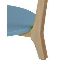 Table basse Zélos Ø 80 cm 2 plateaux hêtre/bleu - Image 4