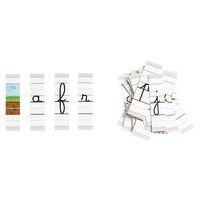 Lot de 6 lettres cursives petit format - Image principale