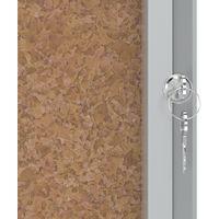 Vitrine d'intérieur Nobo à fond en liège 4 x A4 - Image 2