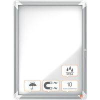 Vitrine d'extérieur Nobo à fond magnétique 4 x A4 - Image 2