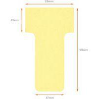 Lot de 500 Fiches T Nobo, Indice 1, jaunes thumbnail image 2