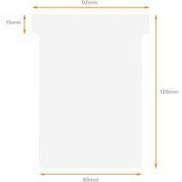 Lot de 100 Fiches T Nobo Indice 3 blanches - Image 2