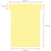 Lot de 100 Fiches T Nobo Indice 3 jaunes thumbnail image 3