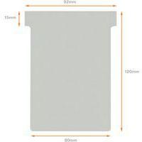 Lot de 100 Fiches T Nobo Indice 3 grises - Image 2