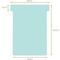 Lot de 100 Fiches T Nobo Indice 3 bleues thumbnail image 2