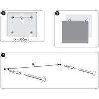 Tableau mémo magnétique en verre - 450 x450 mm -blanc - Nobo - Image 3