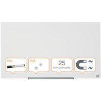Tableau en verre Nobo - format 993 x 559 mm - blanc - Nobo thumbnail image 2