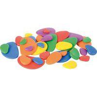 Galets arc-en-ciel et cartes