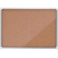 Vitrine d'intérieur Nobo à fond en liège 18 x A4 - Image principale