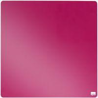 Tableau mémo carré magnétique - 360 x 360 mm - rose- Nobo - Image principale