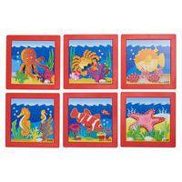 Puzzles plastique animaux marins (9 pièces) - Rolf
