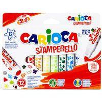 Etui 12 feutres double pointe Stamperello - Carioca
