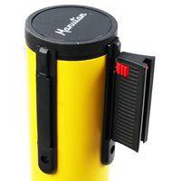 Kit socle et poteau PVC à sangle - jaune/noir - 90 cm thumbnail image 5