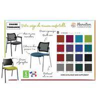 Chaise visiteur Tendance dossier résille Sokoa thumbnail image 8