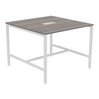 Table haute Astro 140 x 143 cm pied métal et top access - Image 2