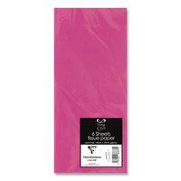 Sachet 6 feuilles papier de soie 50x70 cm fuschia - Image principale