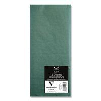 Sachet 6 feuilles papier de soie 50x70 cm vert empire - Image principale