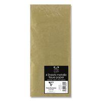 Sachet 4 feuilles papier de soie métallisé 50x70 cm - Clairefontaine - Image principale